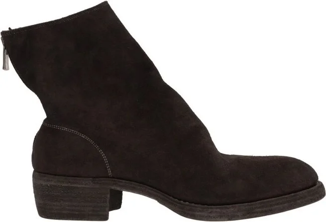 Guidi Round Toe Zip-Up Boots