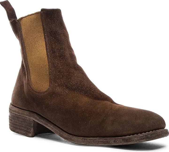 Guidi Stag Chelsea Boots in Brown - Image 2