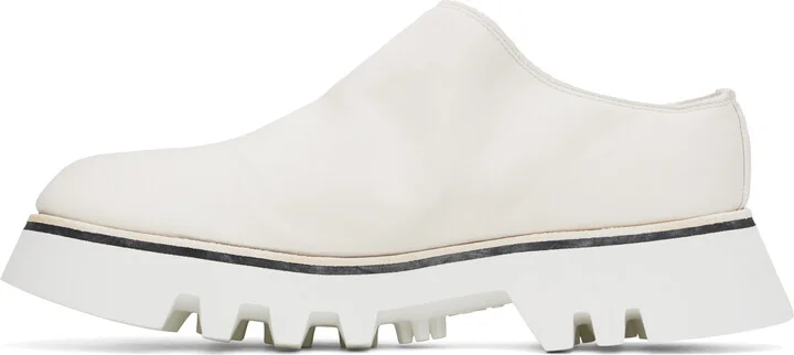 Guidi White Soft Horse Full Grain Slip-on Loafers - Image 3