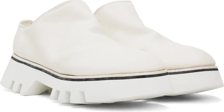 Guidi White Soft Horse Full Grain Slip-on Loafers - Image 4