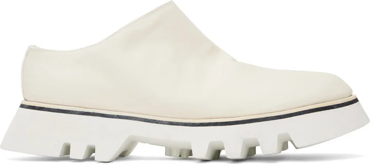 Guidi White Soft Horse Full Grain Slip-on Loafers