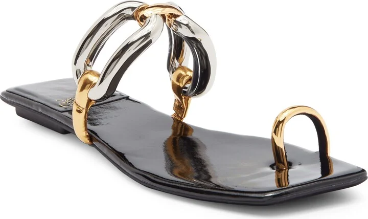 Black Patent/ Gold/ Silver