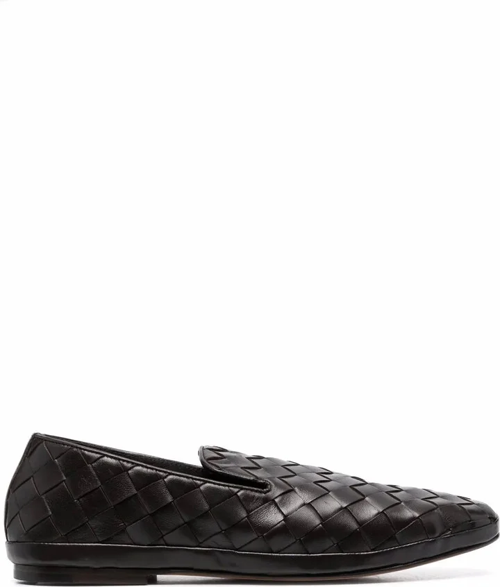 Guinea braided leather loafers