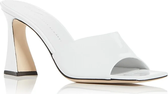 Guiseppe Zanotti Women's Square Toe High Heel Slide Sandals