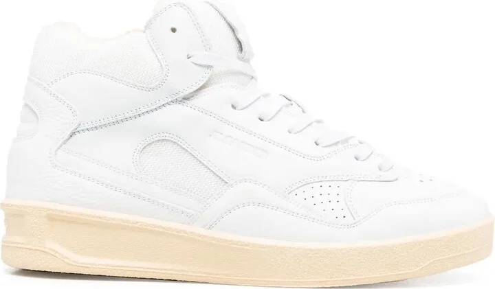 Gum-Sole High-Top Sneakers