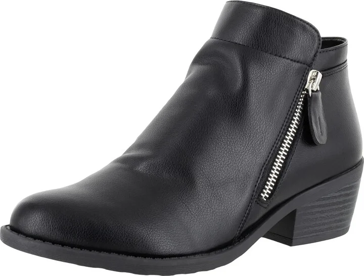 Gusto Womens Faux Leather Ankle Booties