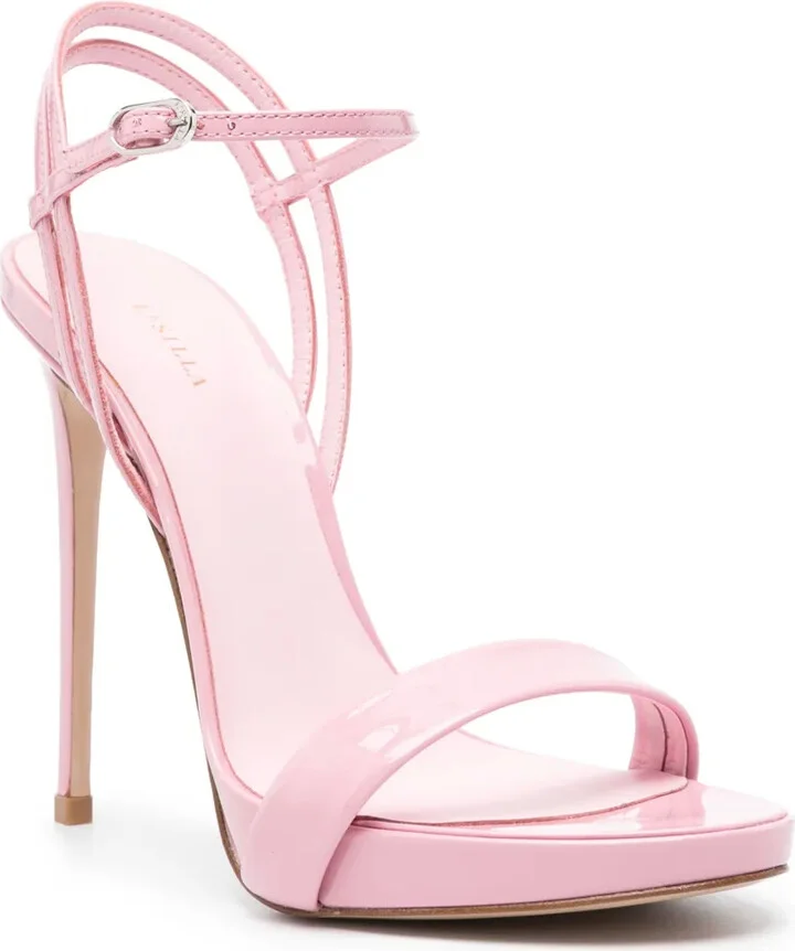 Gwen 120mm patent-leather sandals - Image 2