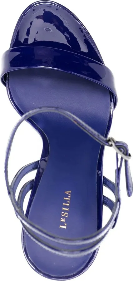 Gwen 120mm patent-leather sandals - Image 4