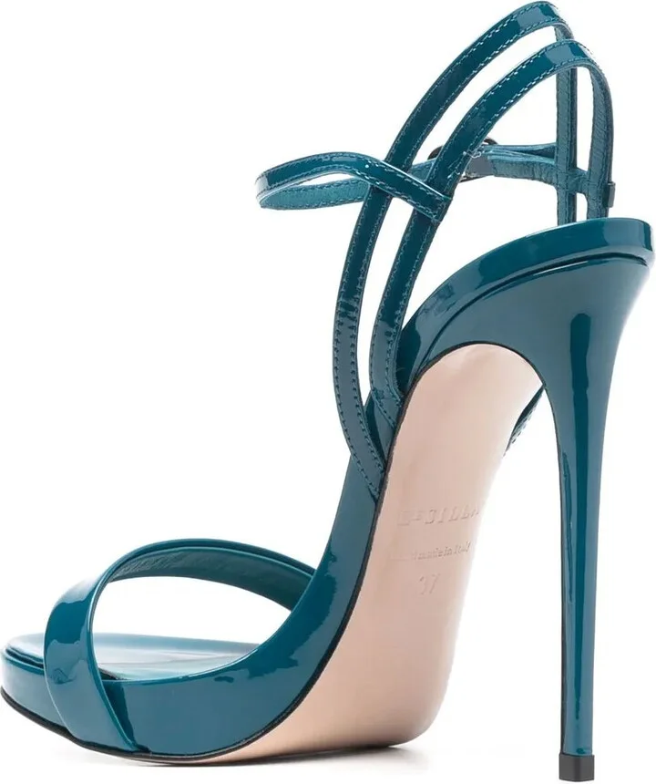 Gwen 120mm patent-leather sandals - Image 3