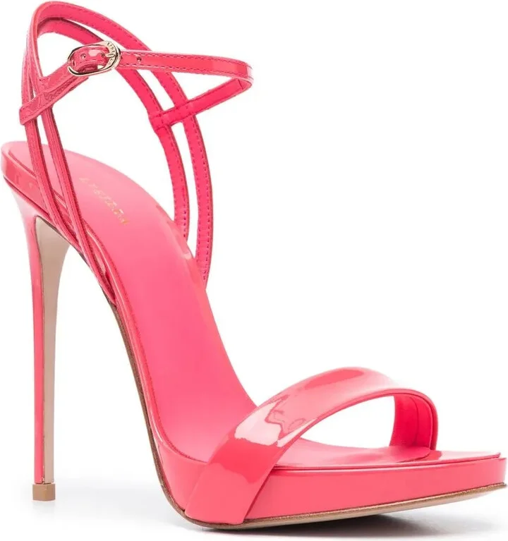 Gwen 120mm patent-leather sandals - Image 2