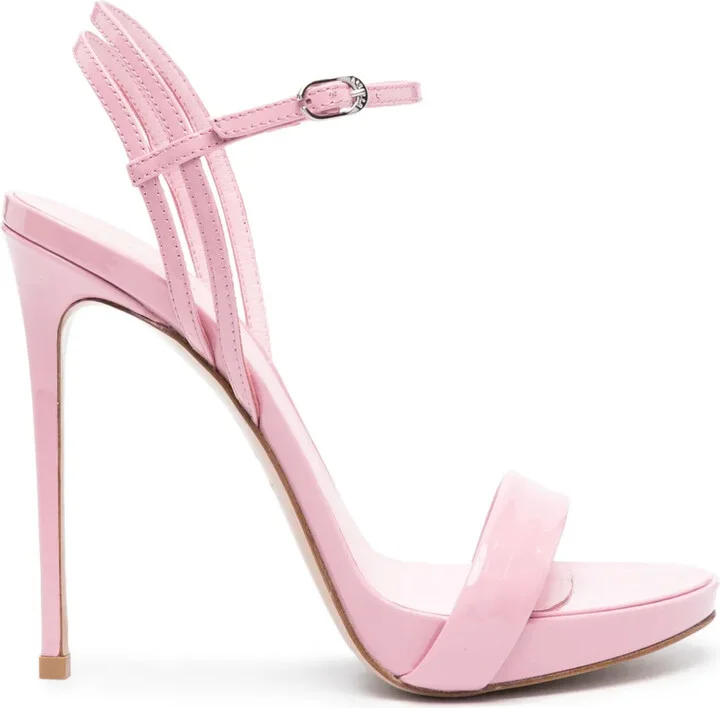 Gwen 120mm patent-leather sandals