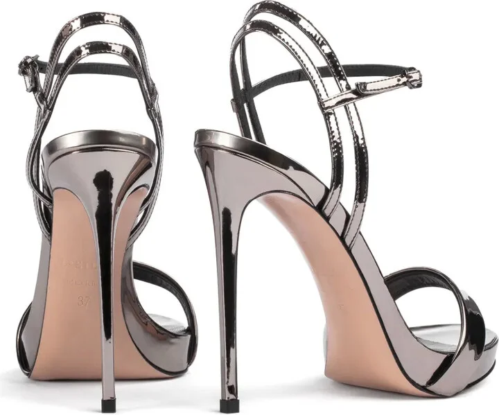 Gwen 132mm metallic-effect sandals - Image 3