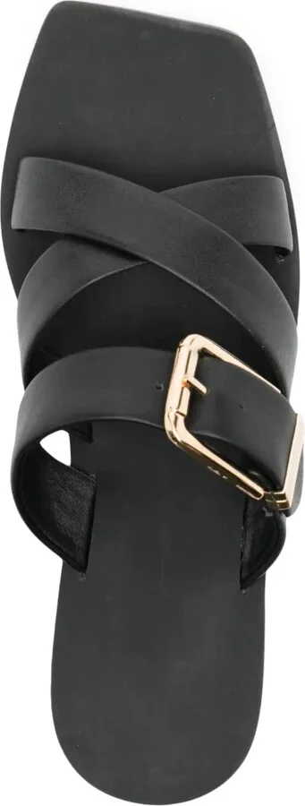Gwen buckle-detail leather sandals - Image 4