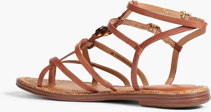 Gwen embellished leather sandals - Image 3