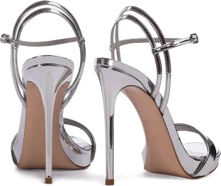 Gwen metallic ankle-strap sandals - Image 3