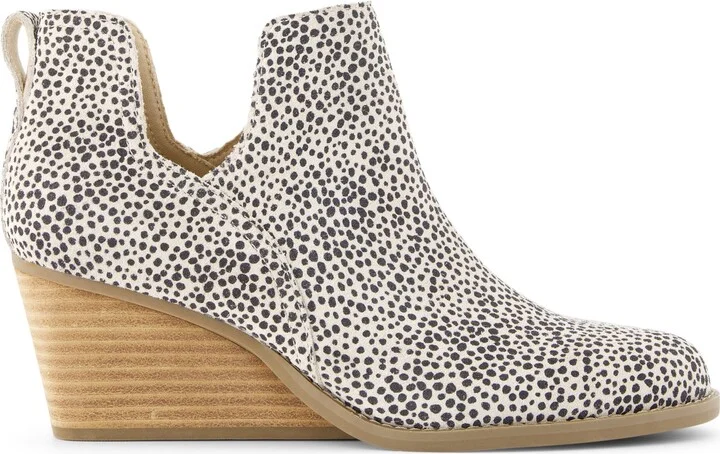 Gwen Mini Cheetah Suede Wedge Boot