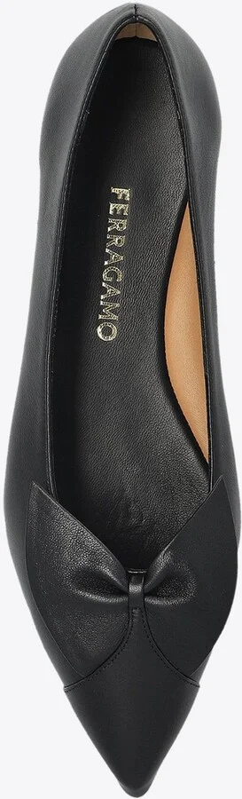 Gwen Pointed-Toe Leather Flats - Image 3