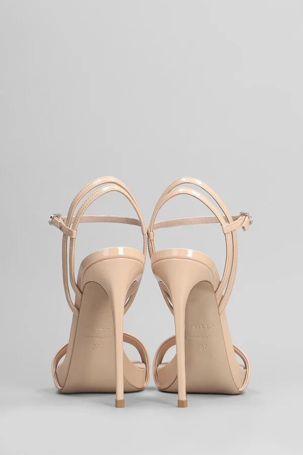 Gwen Sandals In Powder Patent Leather - Image 4