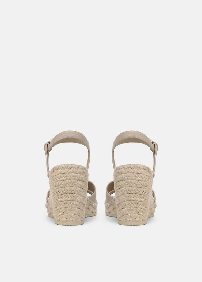 Gwen Suede Espadrille Wedge Sandals - Image 3