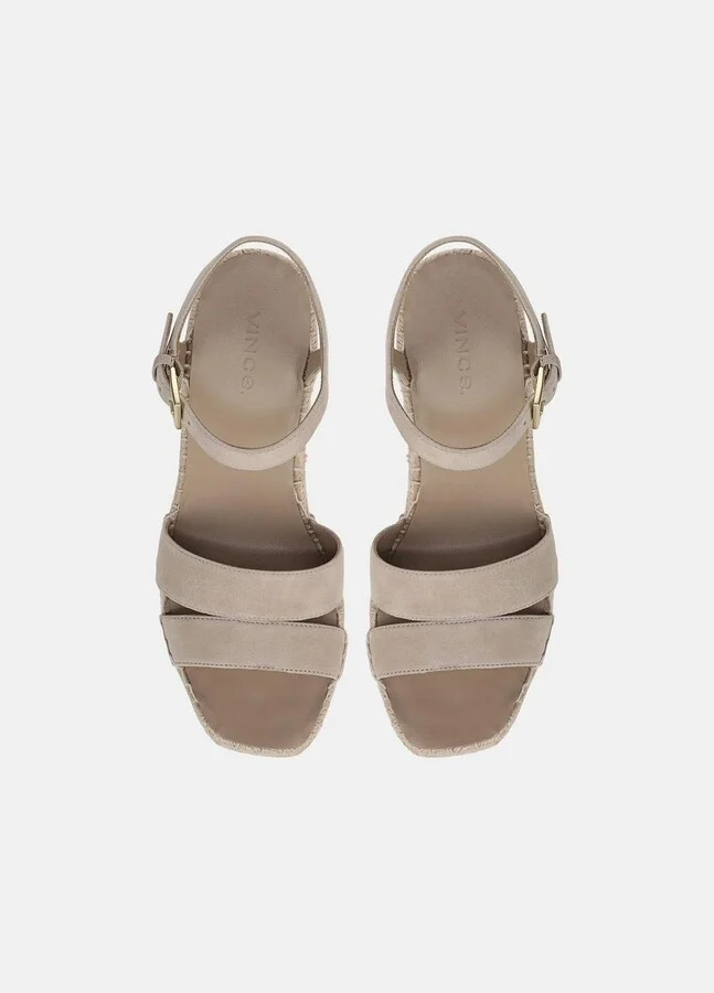Gwen Suede Espadrille Wedge Sandals - Image 4