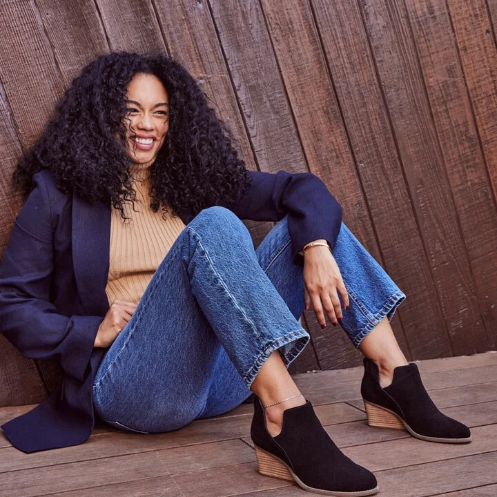 Gwen Suede Wedge Boot - Image 2