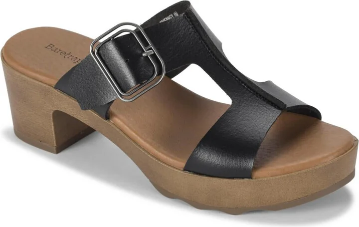 Gwenney Womens Open Toe Slip On Slide Sandals