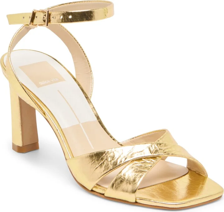 Gold Distressed Leather