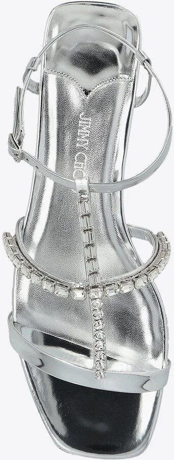 Gwyn Metallic Leather Flat Sandals - Image 3