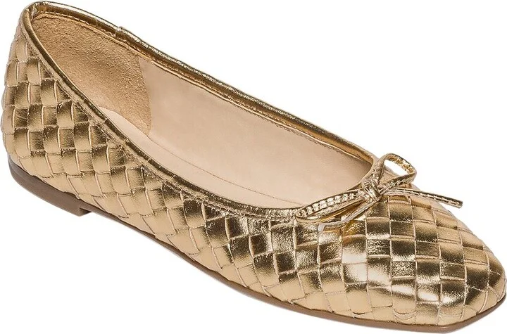Gwynn Woven Leather Flat