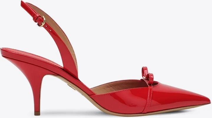 Gylla 70 Patent Leather Slingback Pumps