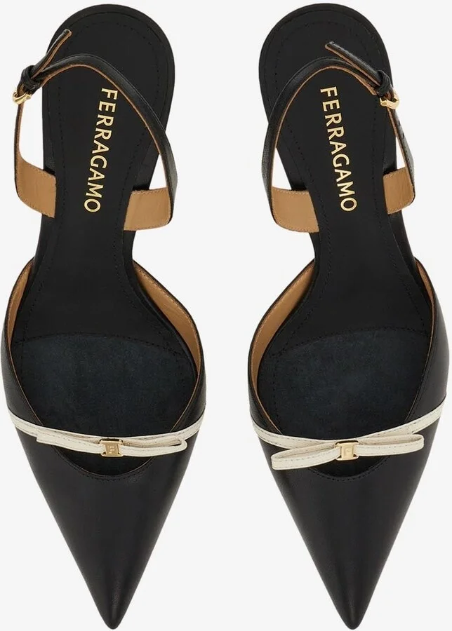 Gylla 70 Slingback Leather Pumps - Image 2