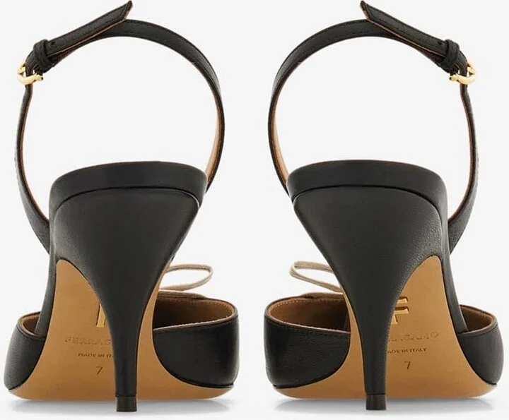 Gylla 70 Slingback Leather Pumps - Image 3