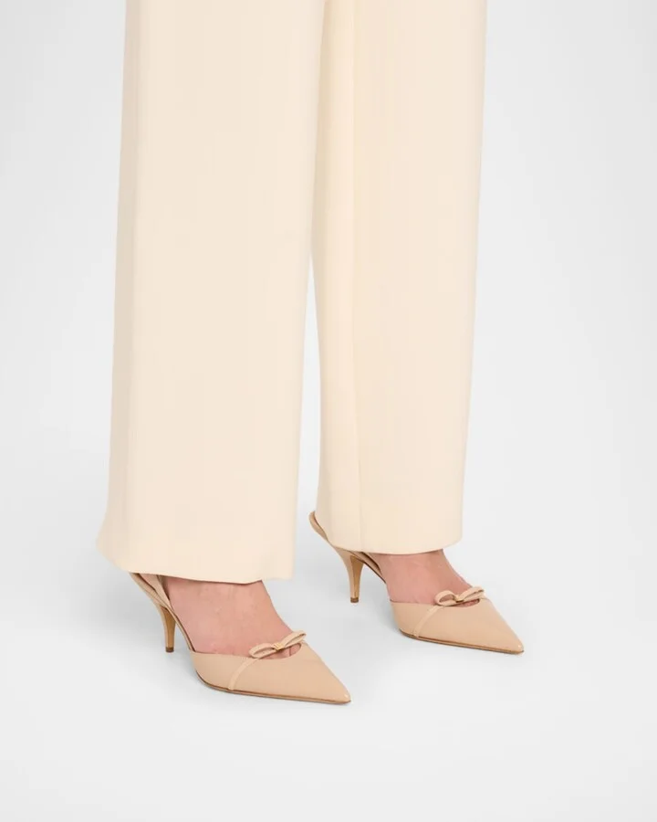 Gylla Leather Bow Slingback Pumps - Image 5