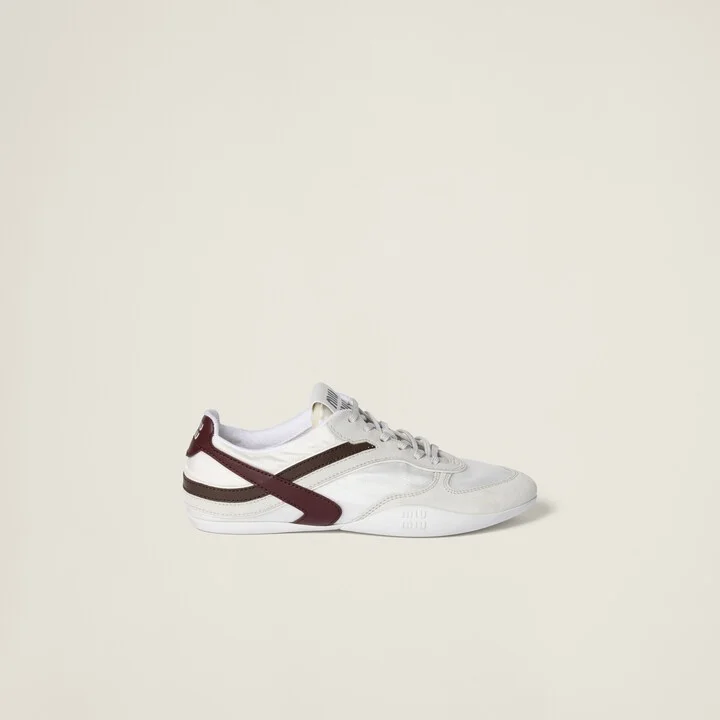 Gymnasium technical fabric and suede sneakers - Image 2