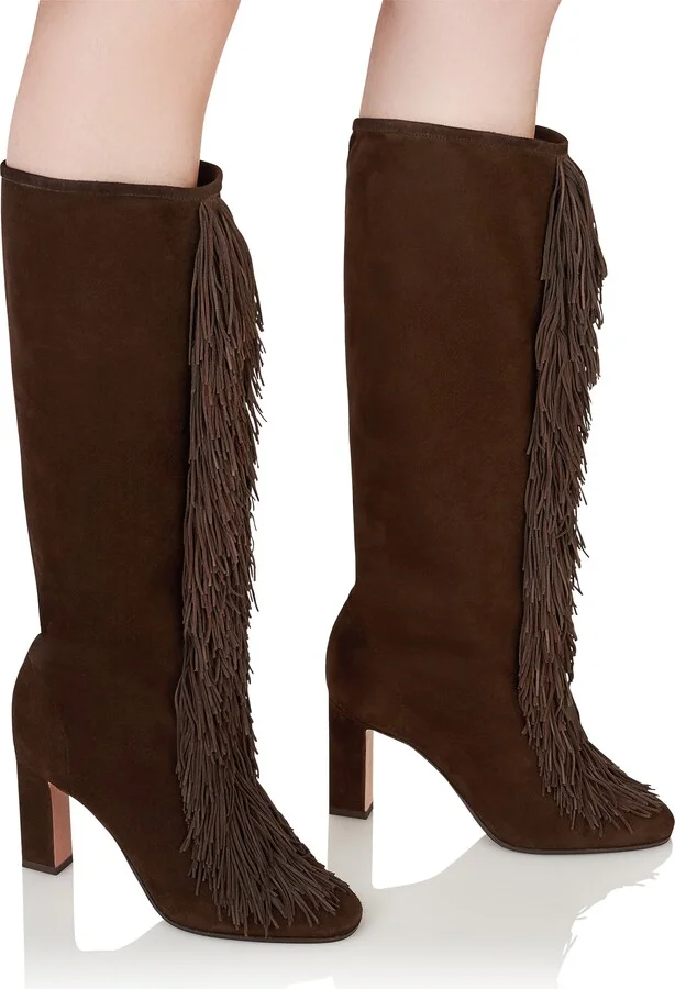 Gytane Fringe Front Knee High Boot - Image 2