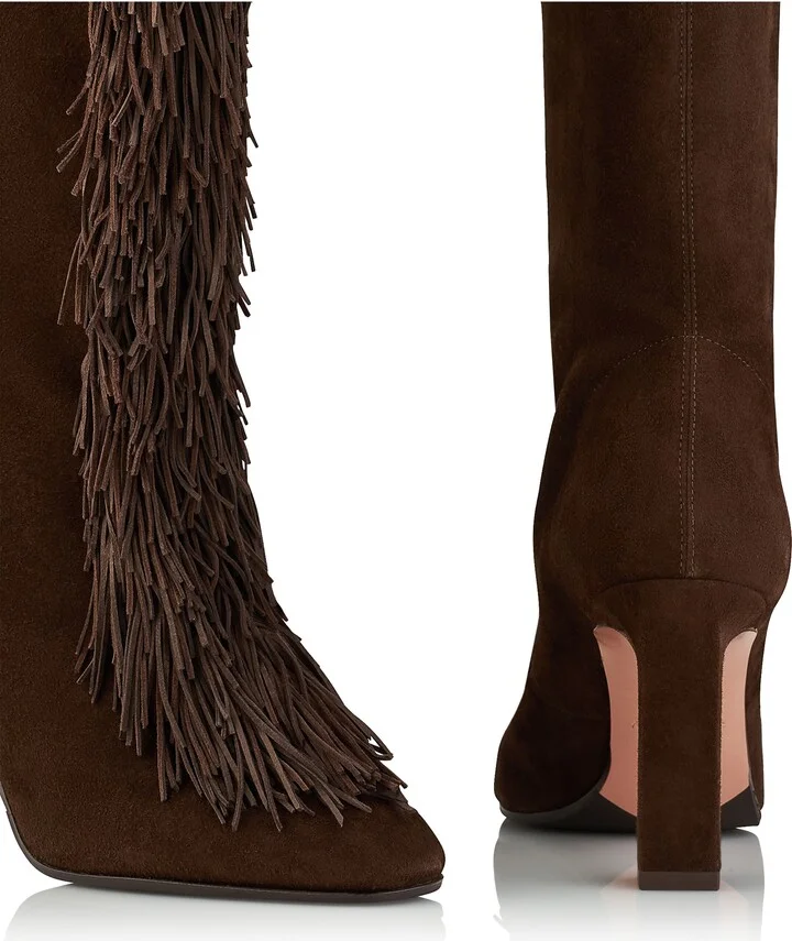 Gytane Fringe Front Knee High Boot - Image 5