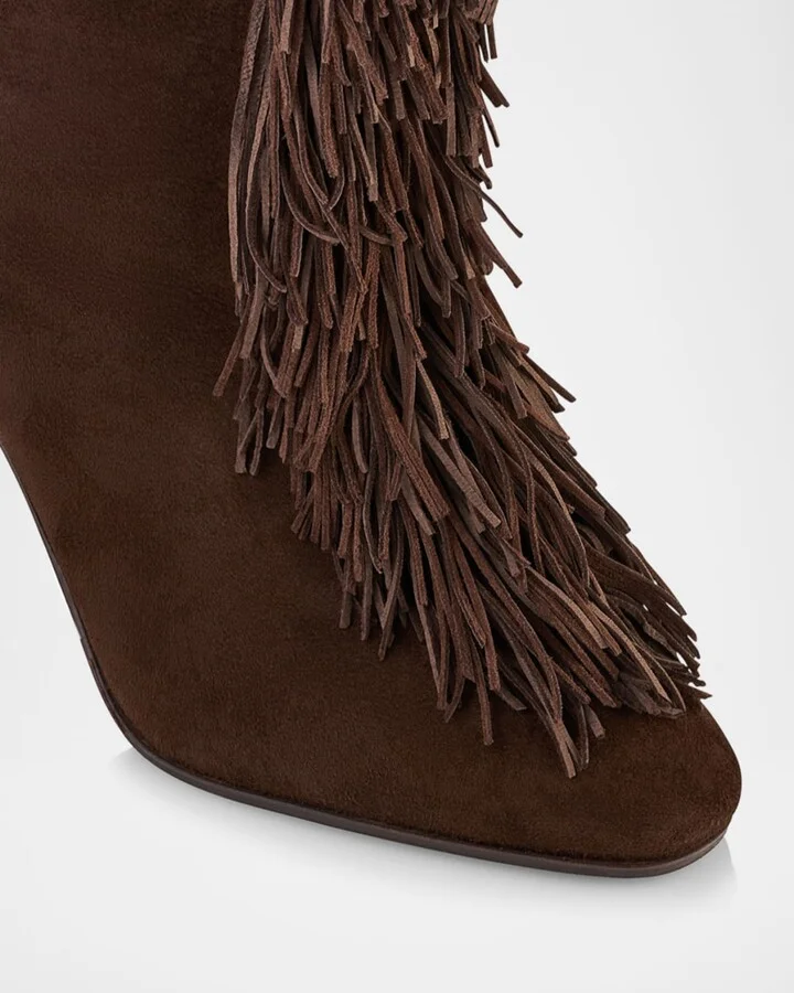 Gytane Fringe Suede Tall Boots - Image 3
