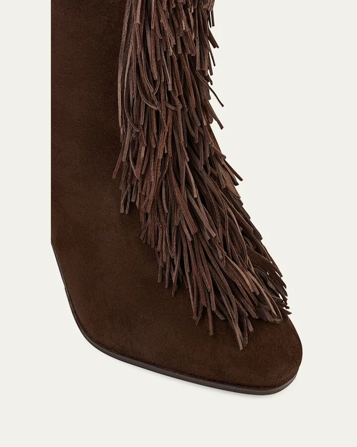 Gytane Fringe Suede Tall Boots - Image 2