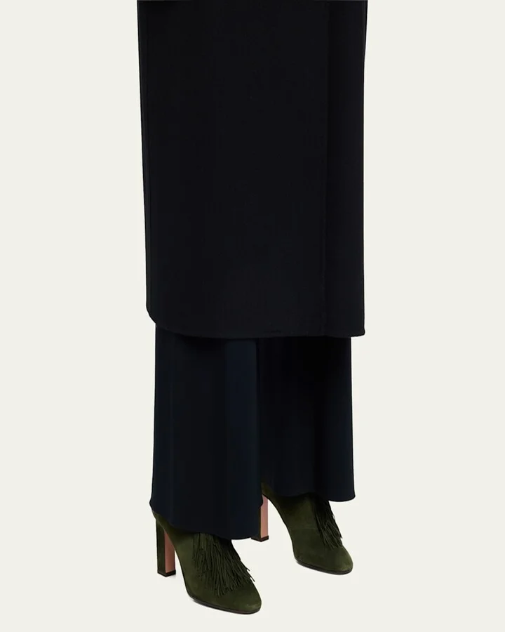 Gytane Suede Fringe Booties - Image 4