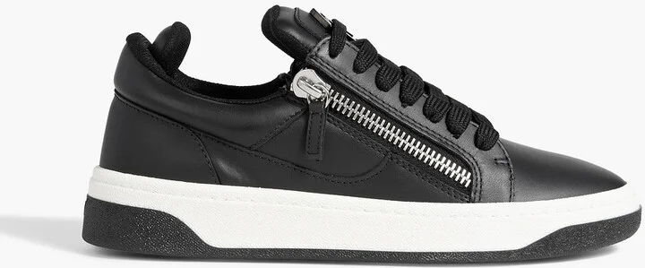 GZ 94 zip-detailed leather sneakers