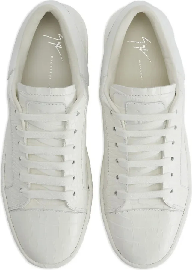 GZ-City crocodile-embossed sneakers - Image 4
