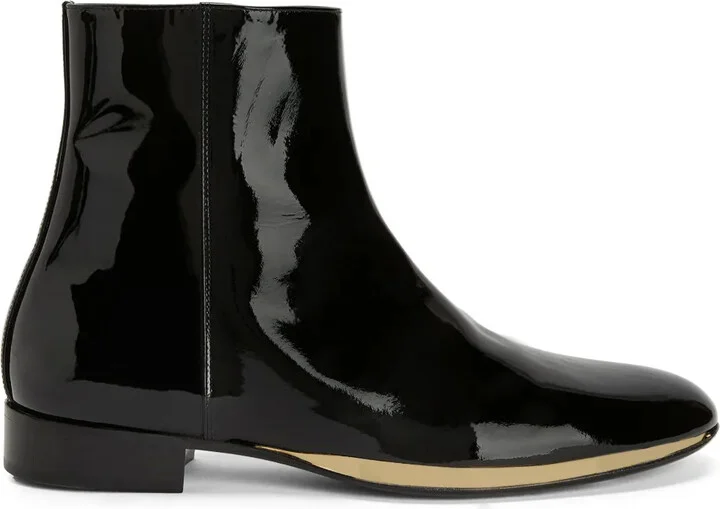 GZ Flash patent-finish boots