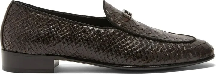 GZ Rudolph snakeskin-effect loafers