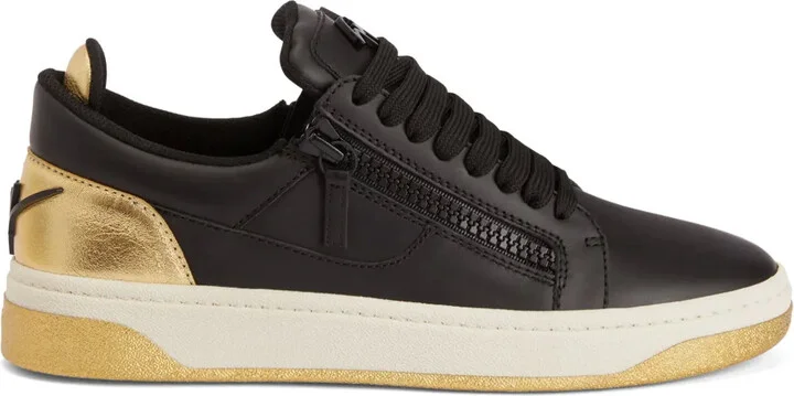 GZ94 branded-counter leather sneakers