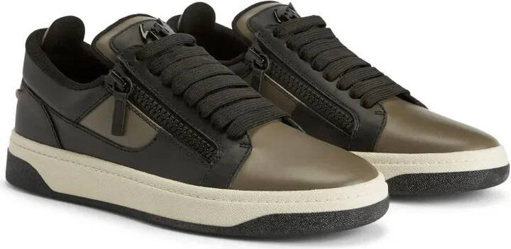 Gz94 colour-block leather sneakers - Image 2