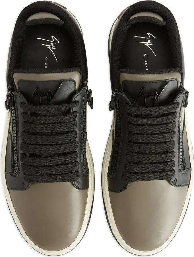 Gz94 colour-block leather sneakers - Image 4