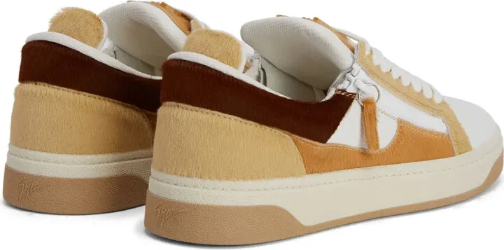 Gz94 colour-block leather sneakers - Image 3