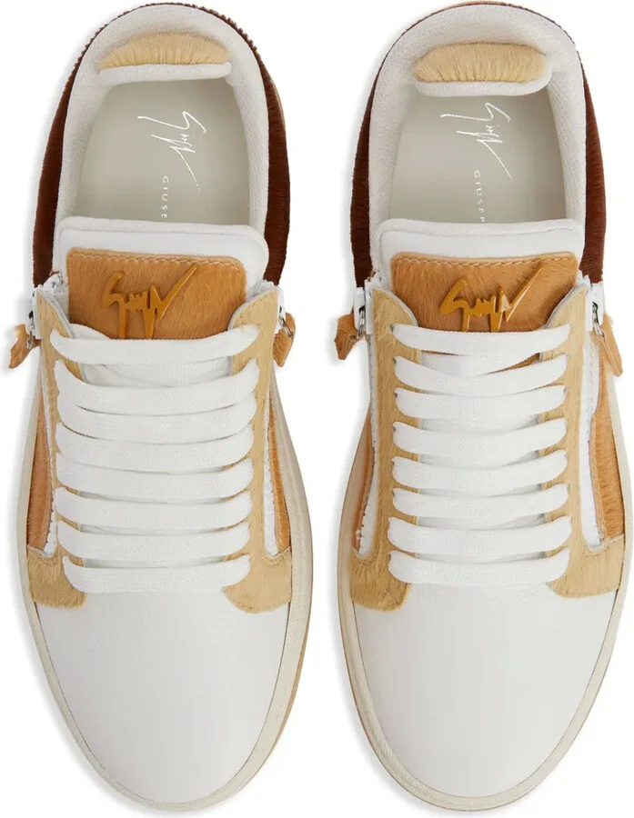 Gz94 colour-block leather sneakers - Image 4
