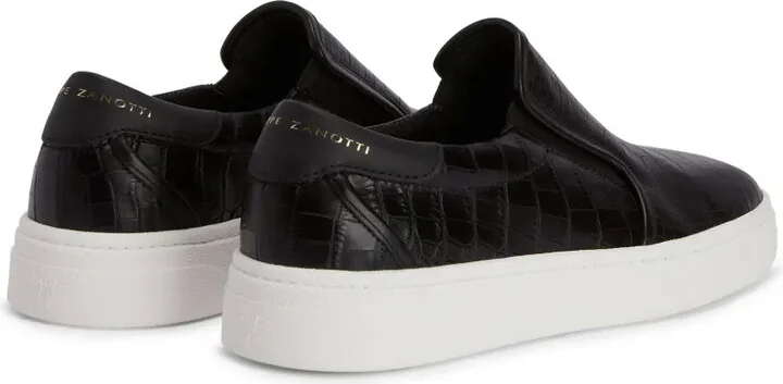 Gz94 crocodile-embossed leather sneakers - Image 3