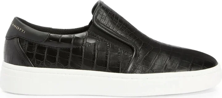 Gz94 crocodile-embossed leather sneakers
